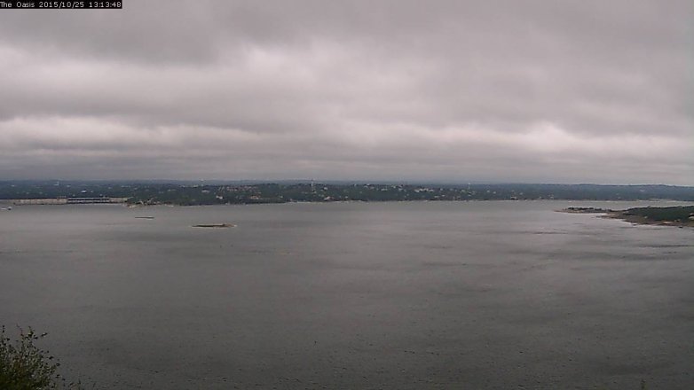 Lake Travis webcam, October 25, 2015 12:20 PM CT