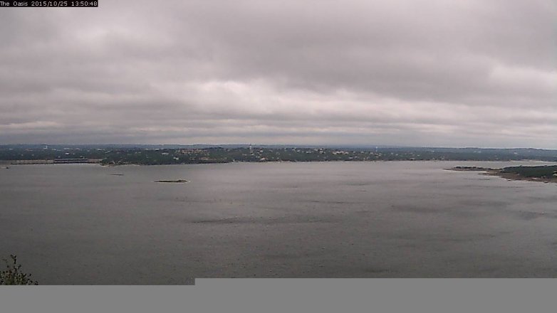 Lake Travis webcam, October 25, 2015 12:55 PM CT