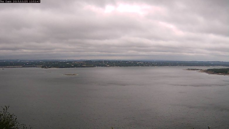 Lake Travis webcam, October 25, 2015 1:00 PM CT
