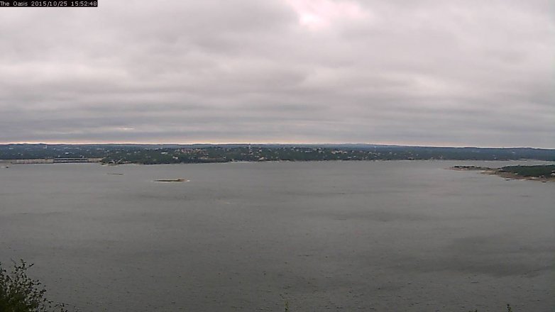 Lake Travis webcam, October 25, 2015 3:00 PM CT