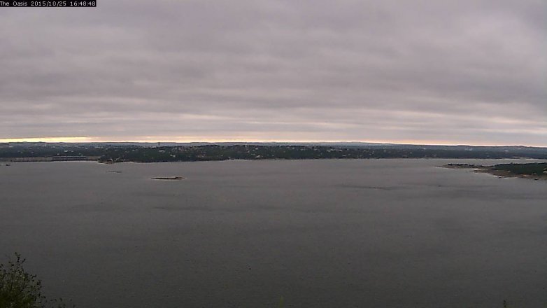 Lake Travis webcam, October 25, 2015 3:55 PM CT