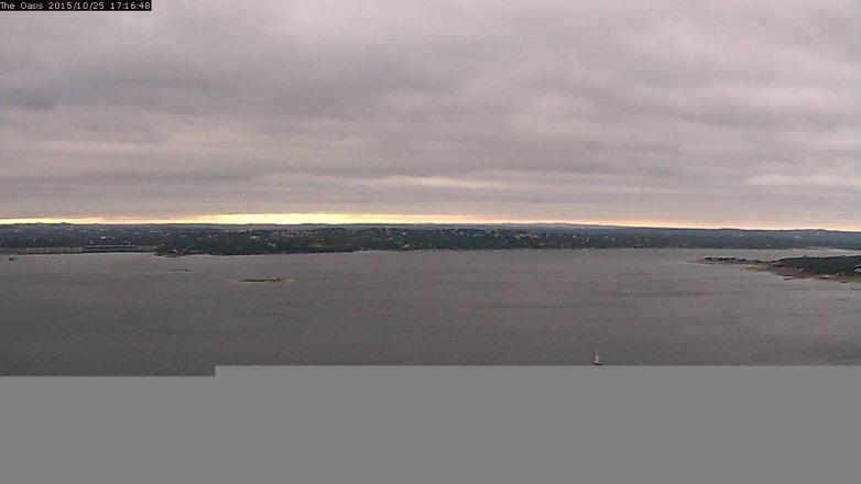 Lake Travis webcam, October 25, 2015 4:25 PM CT
