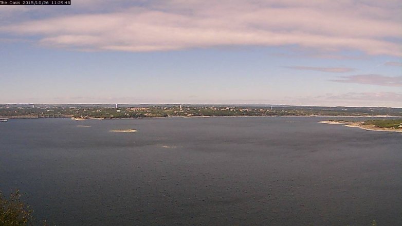 Lake Travis webcam, October 26, 2015 10:35 AM CT