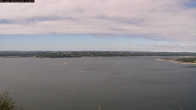 Lake Travis webcam, October 26, 2015 10:55 AM CT