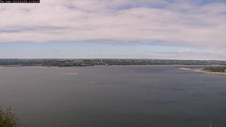 Lake Travis webcam, October 26, 2015 11:00 AM CT