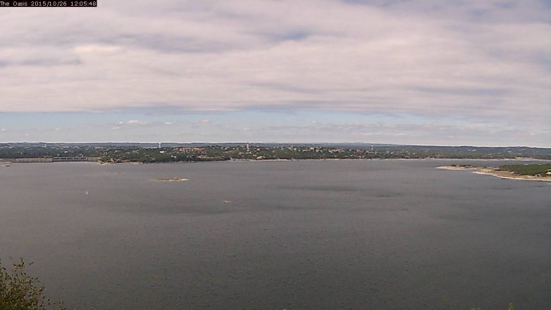 Lake Travis webcam, October 26, 2015 11:10 AM CT