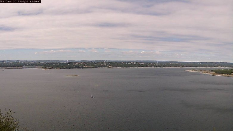 Lake Travis webcam, October 26, 2015 11:25 AM CT