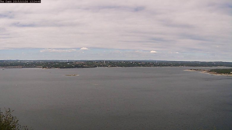 Lake Travis webcam, October 26, 2015 11:30 AM CT