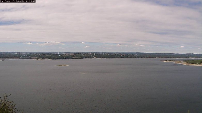 Lake Travis webcam, October 26, 2015 11:35 AM CT