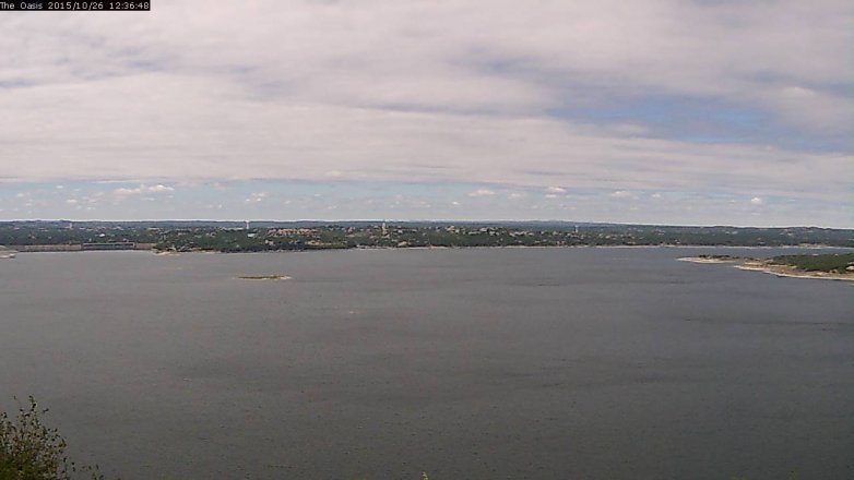 Lake Travis webcam, October 26, 2015 11:45 AM CT