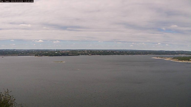 Lake Travis webcam, October 26, 2015 11:50 AM CT