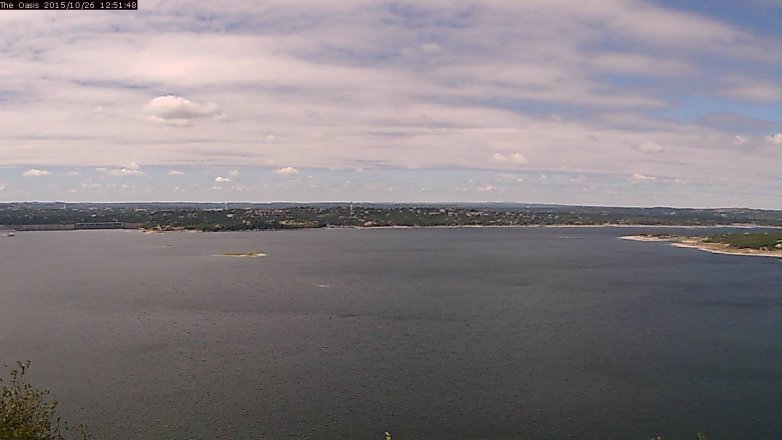 Lake Travis webcam, October 26, 2015 12:00 PM CT