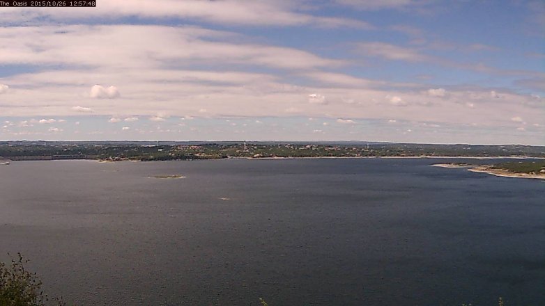 Lake Travis webcam, October 26, 2015 12:05 PM CT