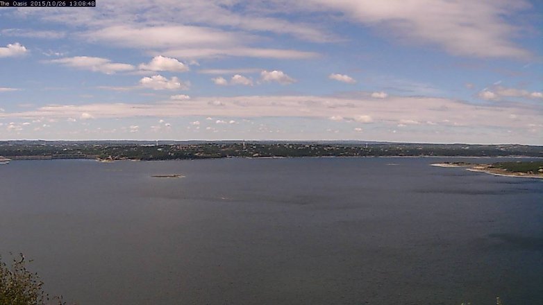 Lake Travis webcam, October 26, 2015 12:15 PM CT