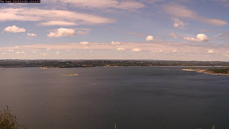 Lake Travis webcam, October 26, 2015 12:20 PM CT