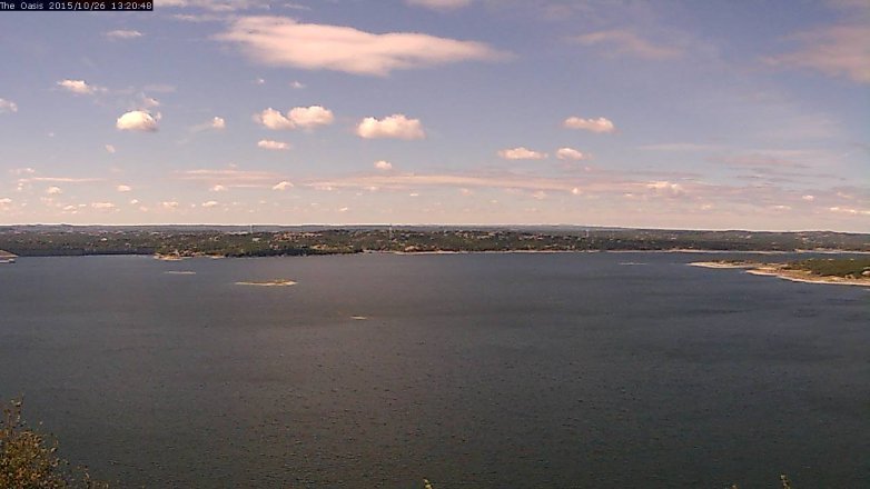 Lake Travis webcam, October 26, 2015 12:25 PM CT