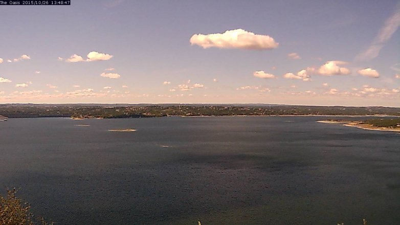 Lake Travis webcam, October 26, 2015 12:55 PM CT