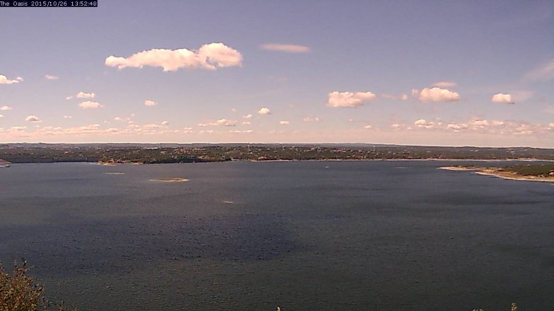 Lake Travis webcam, October 26, 2015 1:00 PM CT