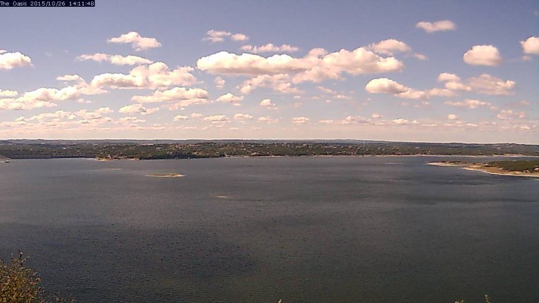 Lake Travis webcam, October 26, 2015 1:20 PM CT