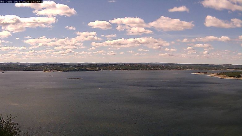 Lake Travis webcam, October 26, 2015 1:30 PM CT