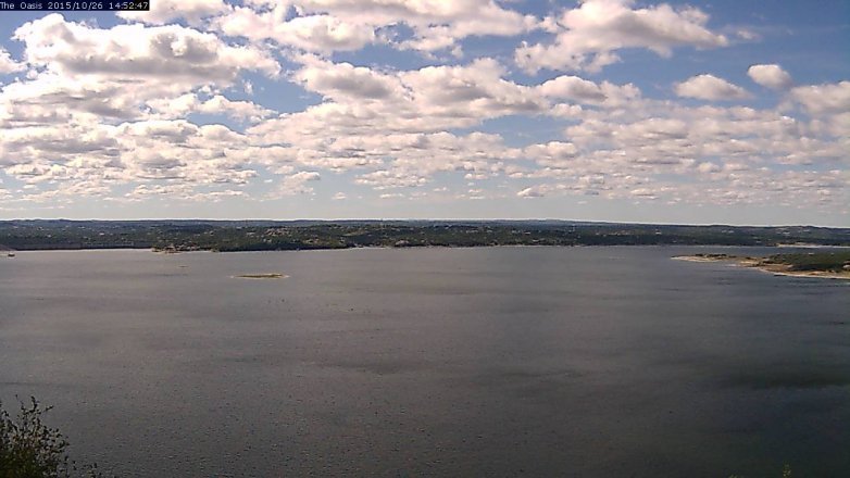 Lake Travis webcam, October 26, 2015 2:00 PM CT