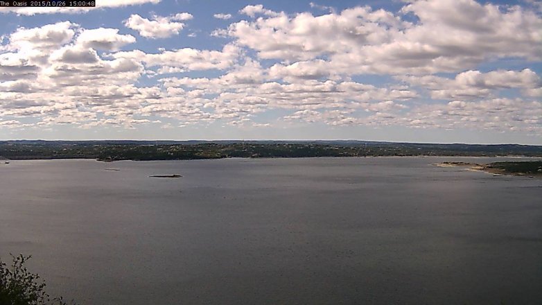 Lake Travis webcam, October 26, 2015 2:05 PM CT