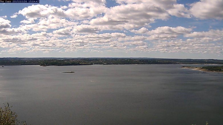Lake Travis webcam, October 26, 2015 2:10 PM CT