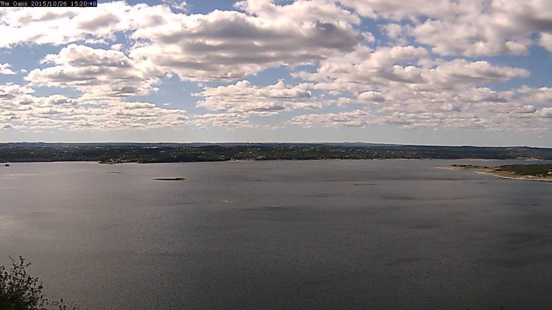Lake Travis webcam, October 26, 2015 2:25 PM CT