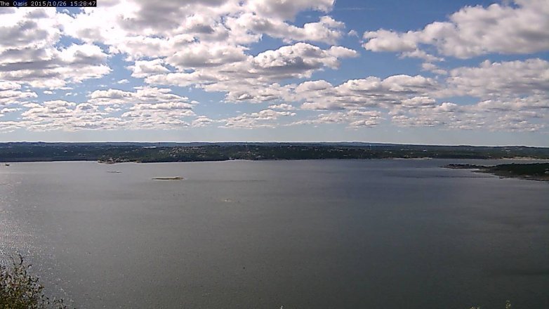 Lake Travis webcam, October 26, 2015 2:35 PM CT