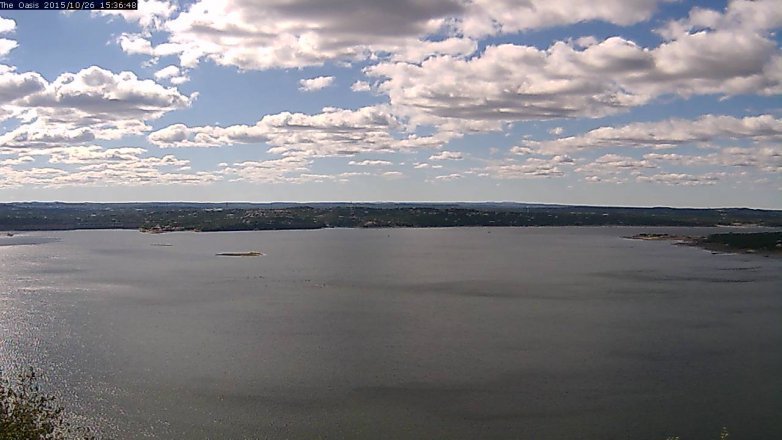 Lake Travis webcam, October 26, 2015 2:40 PM CT