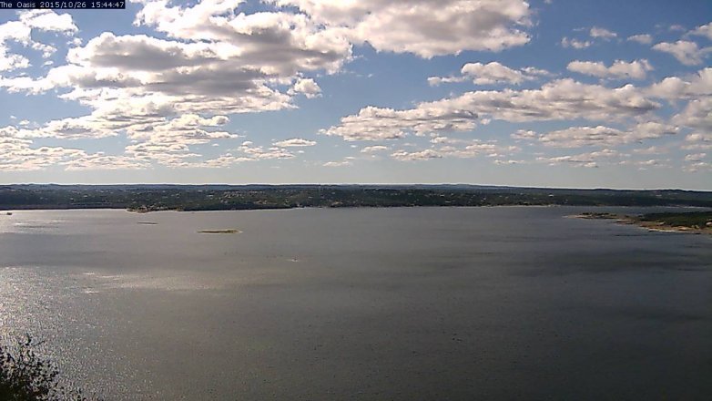Lake Travis webcam, October 26, 2015 2:50 PM CT