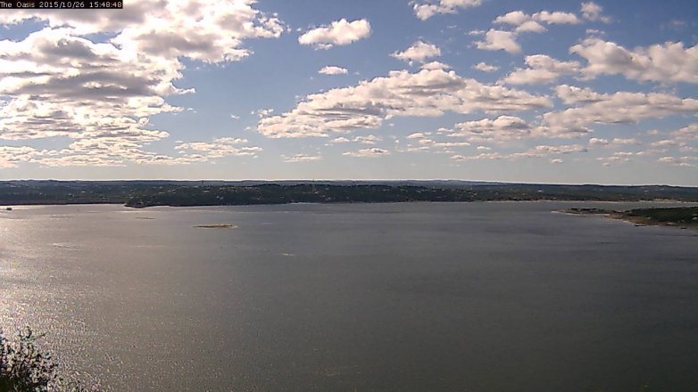 Lake Travis webcam, October 26, 2015 2:55 PM CT
