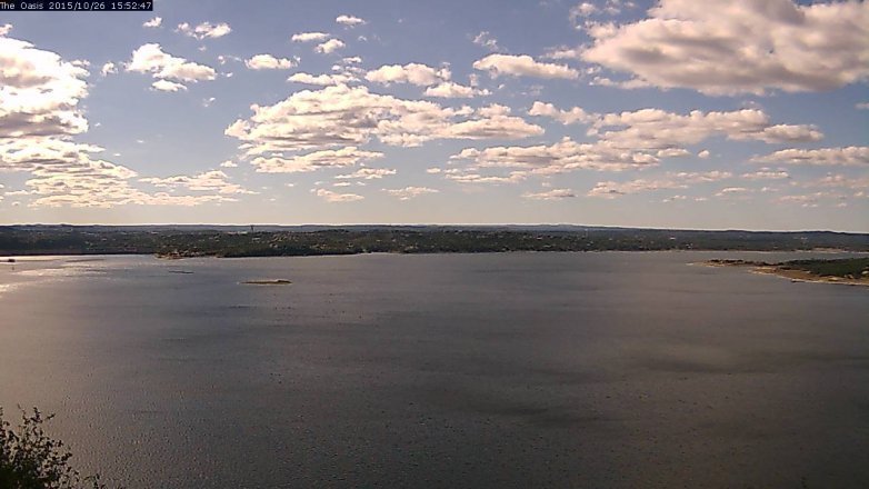Lake Travis webcam, October 26, 2015 3:00 PM CT