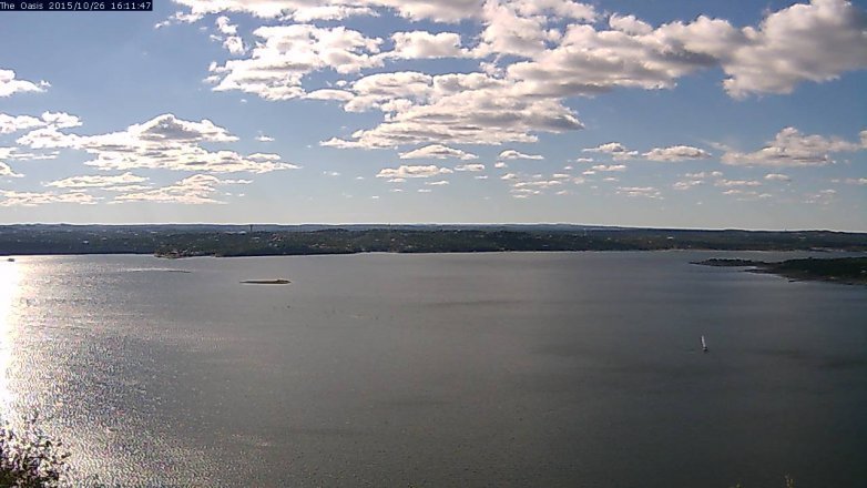 Lake Travis webcam, October 26, 2015 3:20 PM CT