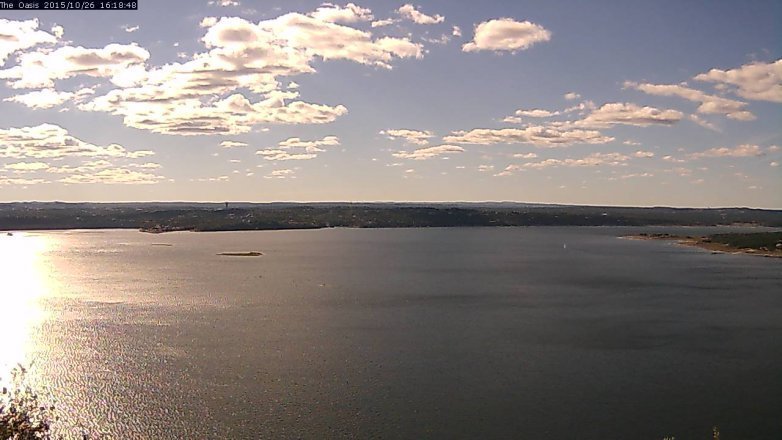 Lake Travis webcam, October 26, 2015 3:25 PM CT