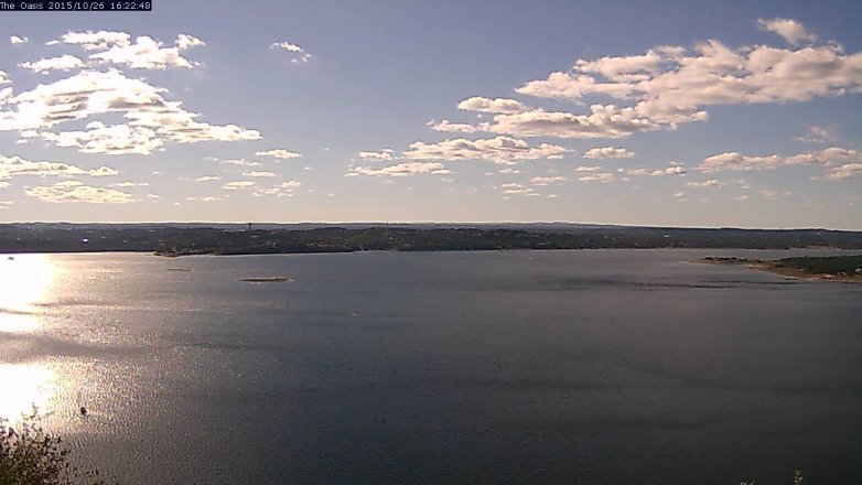 Lake Travis webcam, October 26, 2015 3:30 PM CT