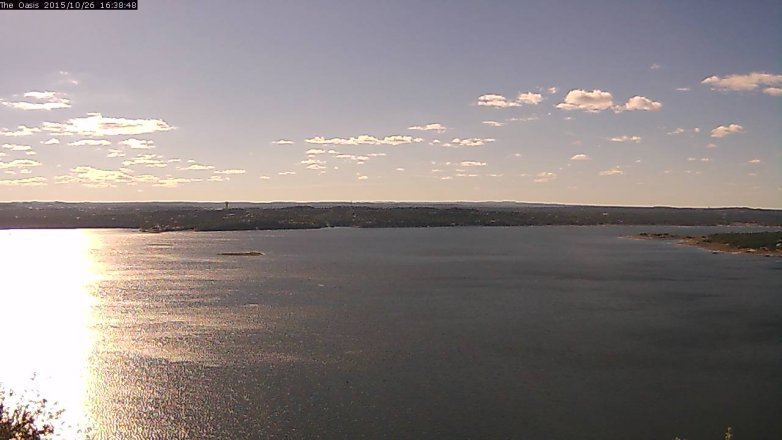 Lake Travis webcam, October 26, 2015 3:45 PM CT