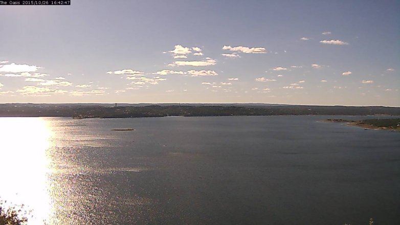 Lake Travis webcam, October 26, 2015 3:50 PM CT
