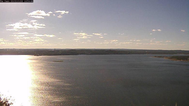 Lake Travis webcam, October 26, 2015 4:00 PM CT