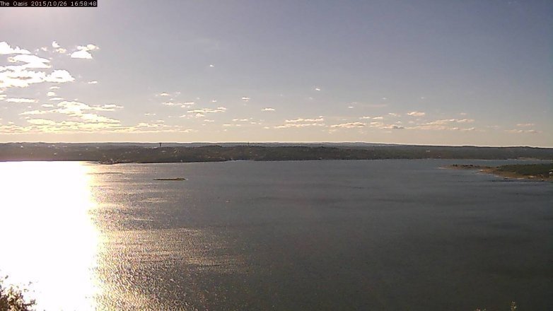 Lake Travis webcam, October 26, 2015 4:05 PM CT