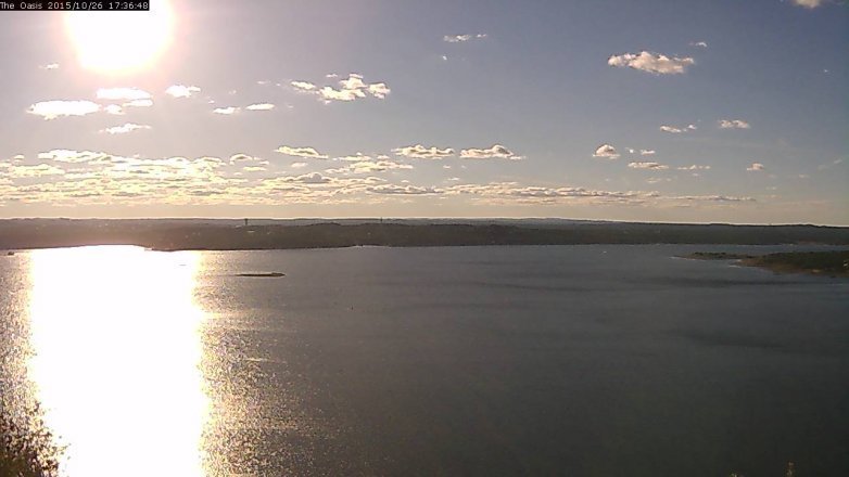 Lake Travis webcam, October 26, 2015 4:45 PM CT