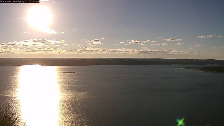 Lake Travis webcam, October 26, 2015 5:00 PM CT