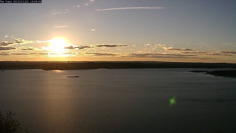 Lake Travis webcam, October 26, 2015 5:35 PM CT