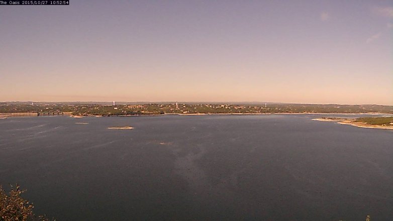 Lake Travis webcam, October 27, 2015 10:00 AM CT