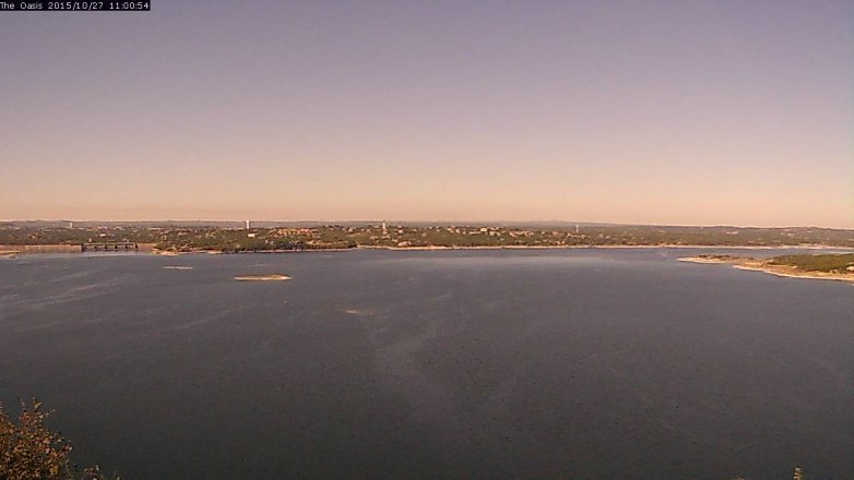 Lake Travis webcam, October 27, 2015 10:05 AM CT