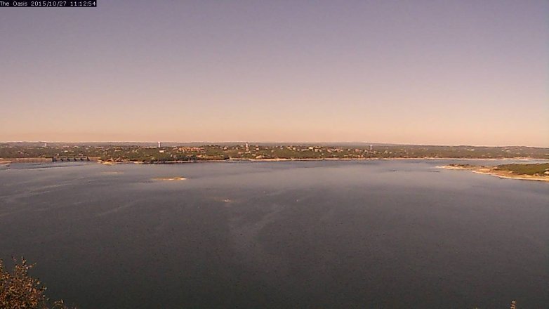 Lake Travis webcam, October 27, 2015 10:20 AM CT