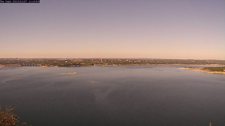 Lake Travis webcam, October 27, 2015 10:25 AM CT