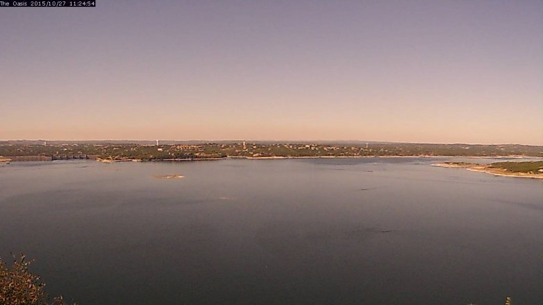 Lake Travis webcam, October 27, 2015 10:30 AM CT