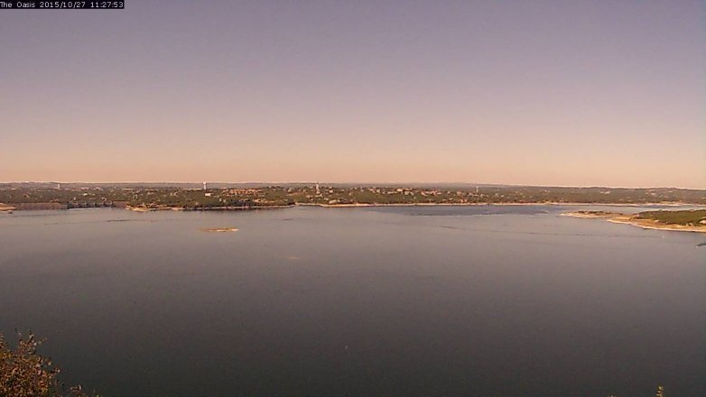 Lake Travis webcam, October 27, 2015 10:35 AM CT