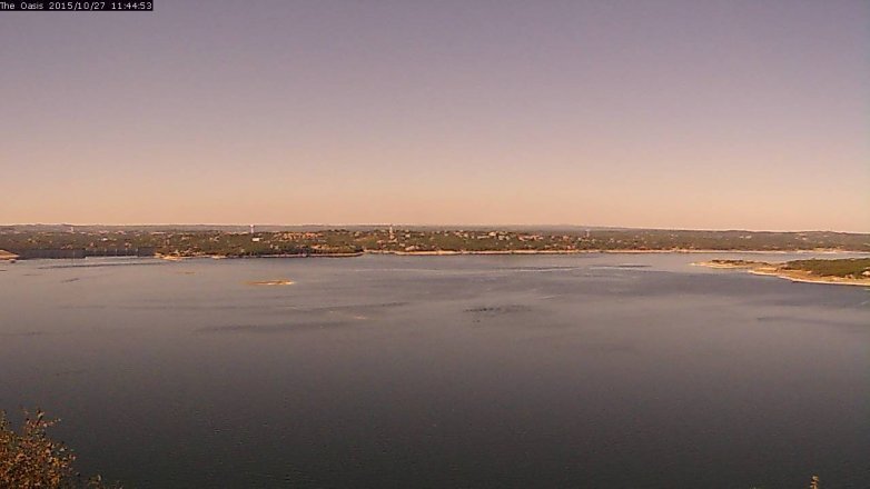 Lake Travis webcam, October 27, 2015 10:50 AM CT